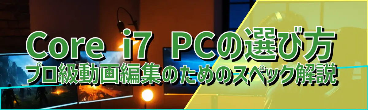 Core i7 PCの選び方 プロ級動画編集のためのスペック解説