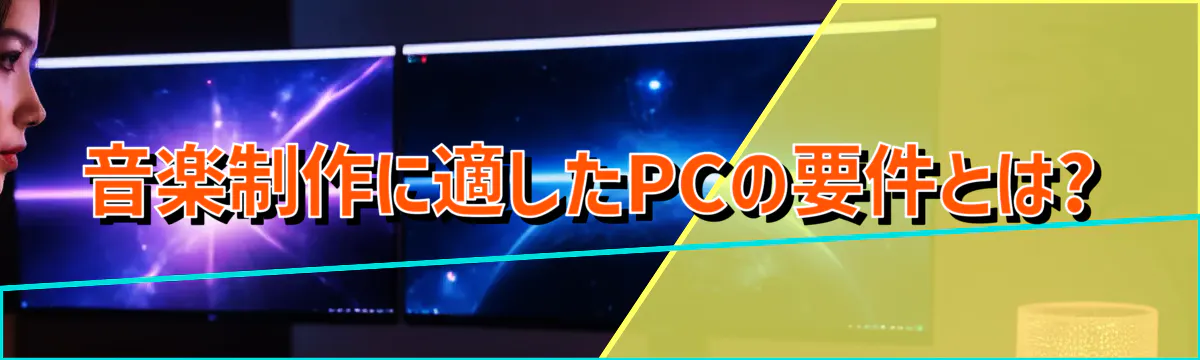 音楽制作に適したPCの要件とは?