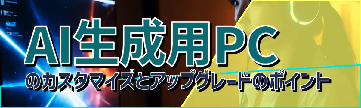 AI生成用PCのカスタマイズとアップグレードのポイント