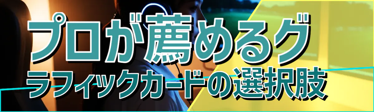 プロが薦めるグラフィックカードの選択肢 
