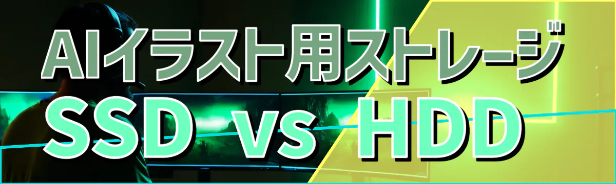 AIイラスト用ストレージ SSD vs HDD 
