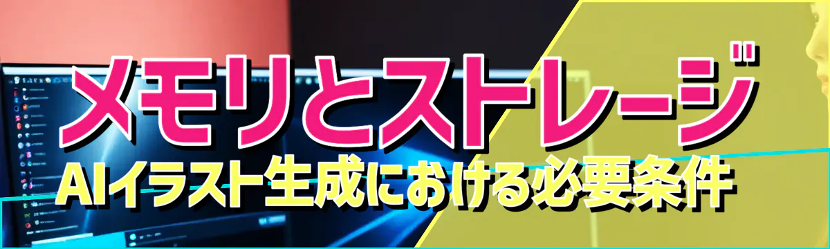 メモリとストレージ AIイラスト生成における必要条件
