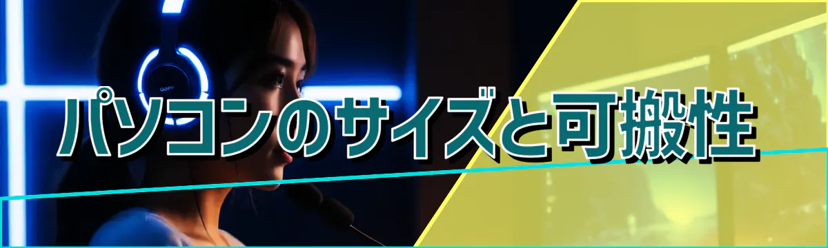 パソコンのサイズと可搬性
