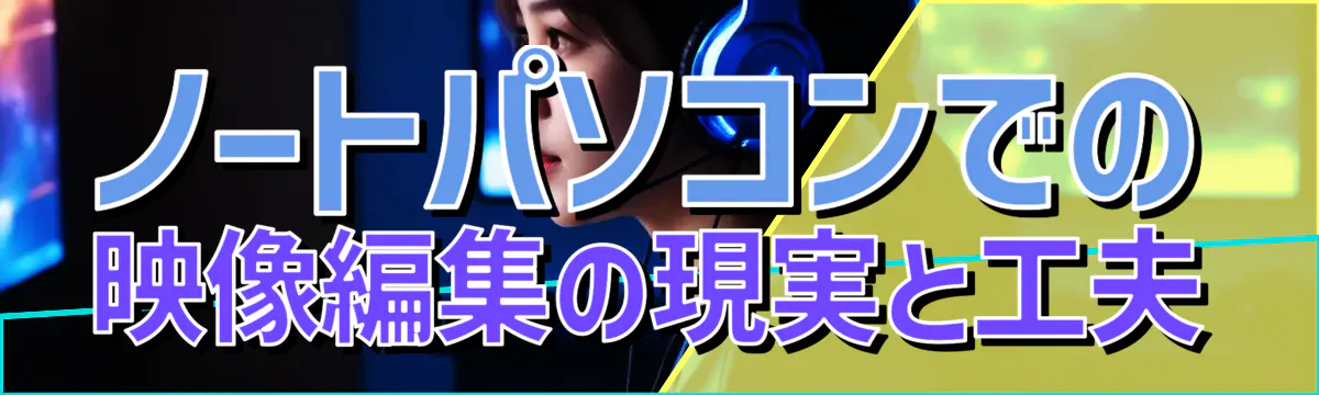 ノートパソコンでの映像編集の現実と工夫