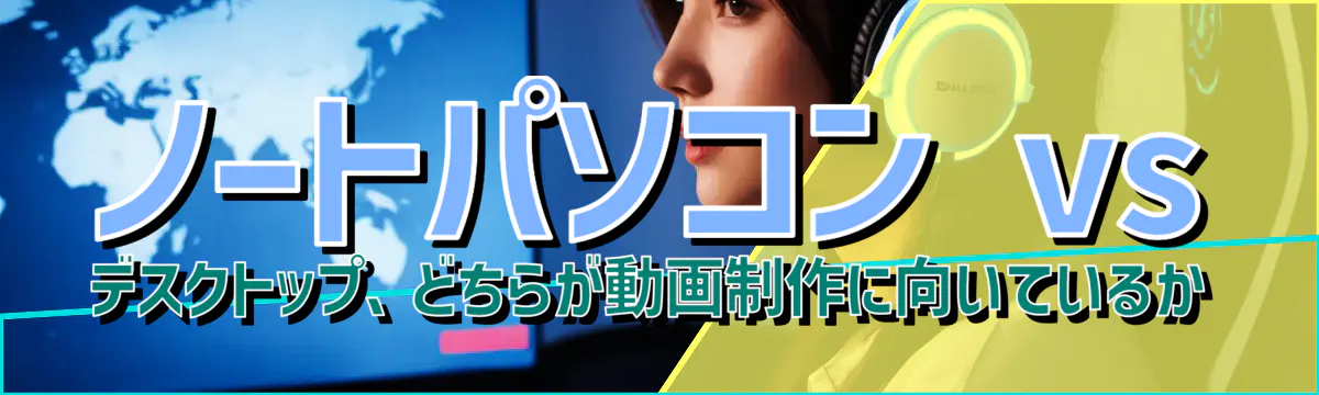 ノートパソコン vs デスクトップ、どちらが動画制作に向いているか