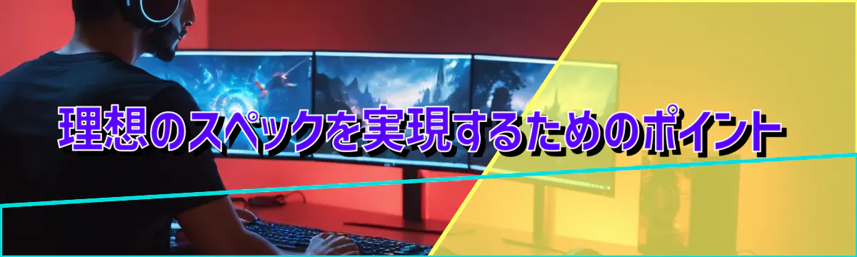 理想のスペックを実現するためのポイント