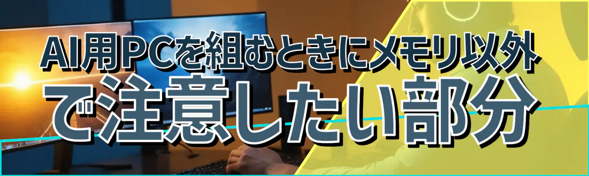 AI用PCを組むときにメモリ以外で注意したい部分