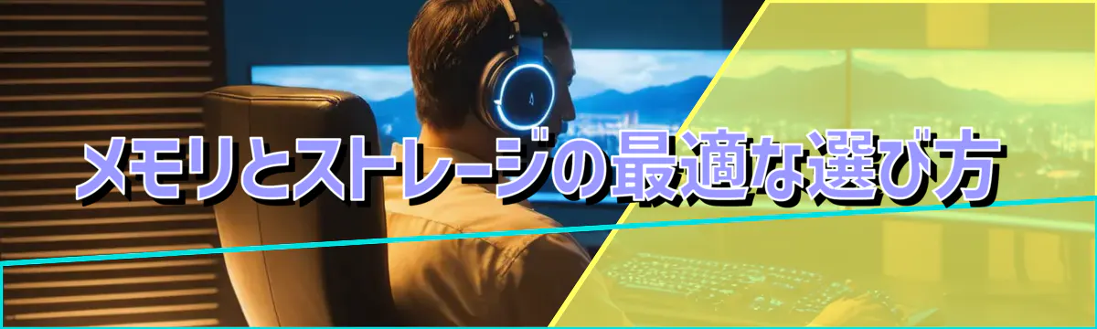 メモリとストレージの最適な選び方