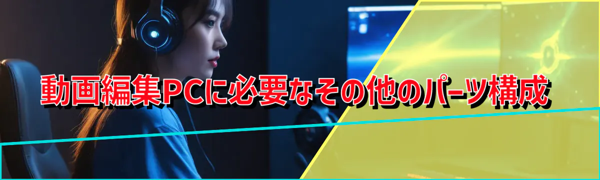 動画編集PCに必要なその他のパーツ構成