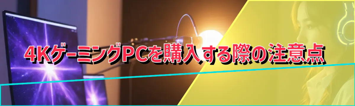 4KゲーミングPCを購入する際の注意点