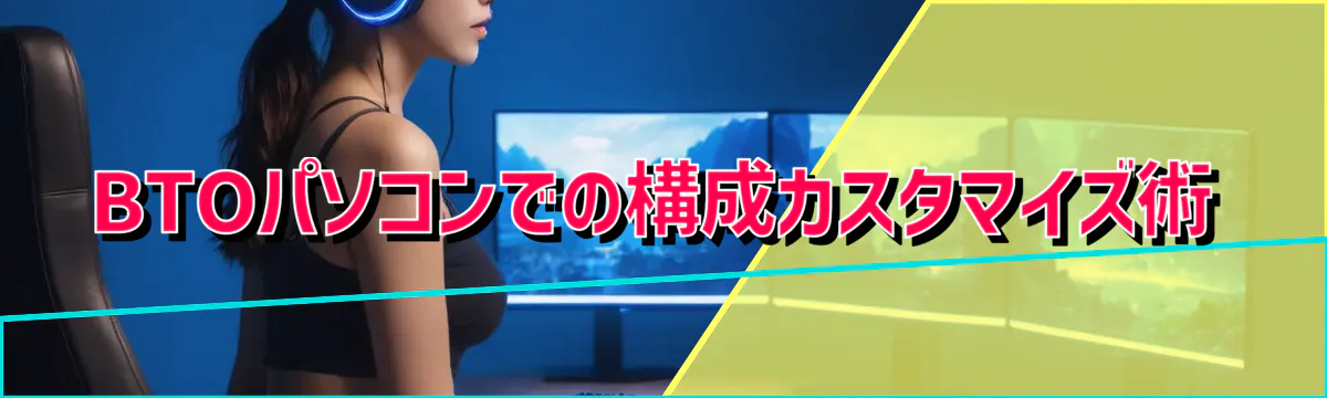 BTOパソコンでの構成カスタマイズ術