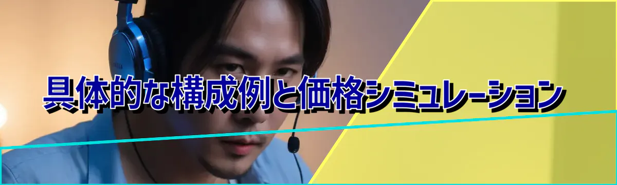 具体的な構成例と価格シミュレーション