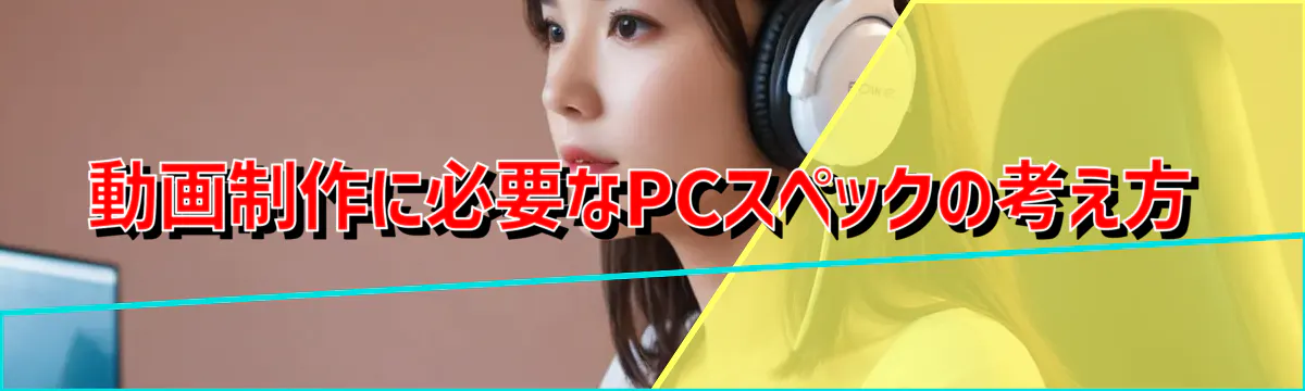 動画制作に必要なPCスペックの考え方