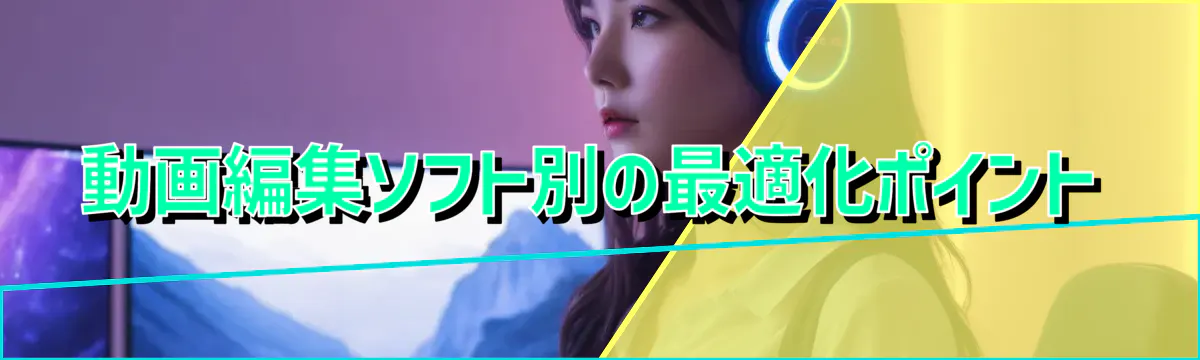 動画編集ソフト別の最適化ポイント