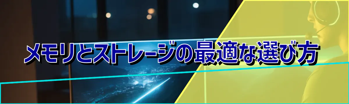 メモリとストレージの最適な選び方