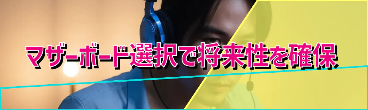 マザーボード選択で将来性を確保