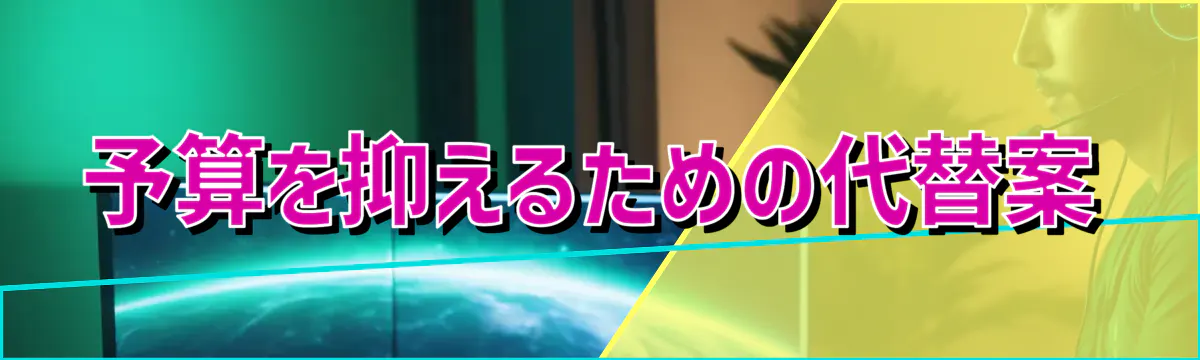 予算を抑えるための代替案