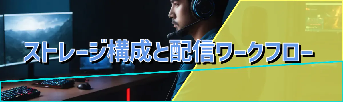 ストレージ構成と配信ワークフロー