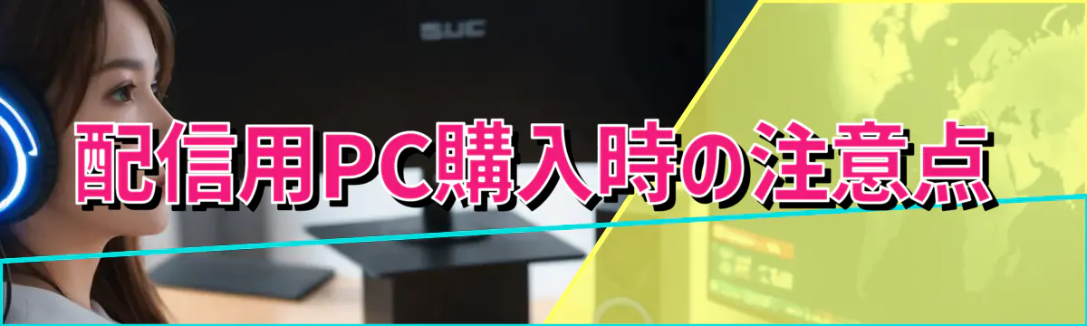 配信用PC購入時の注意点