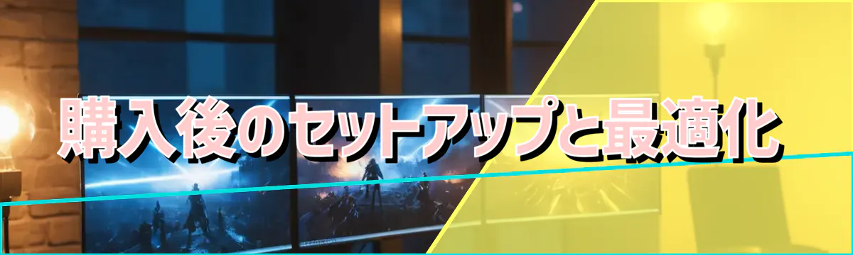 購入後のセットアップと最適化