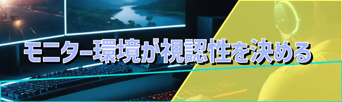 モニター環境が視認性を決める