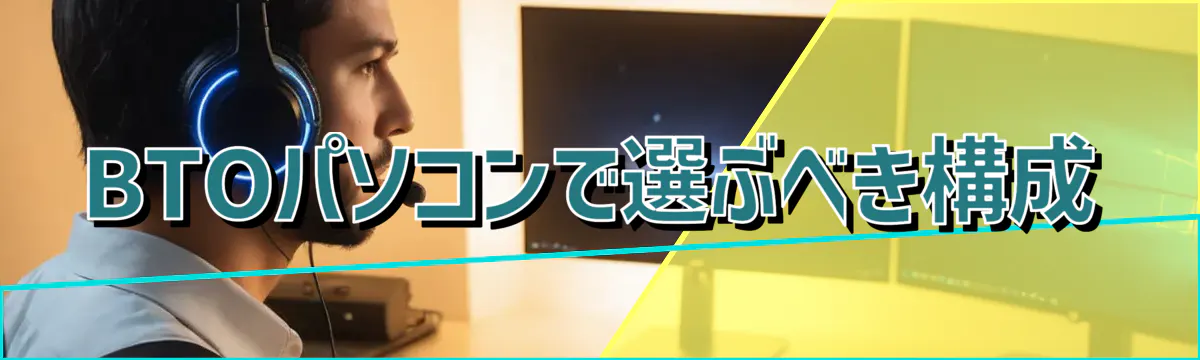 BTOパソコンで選ぶべき構成