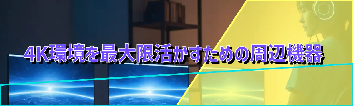 4K環境を最大限活かすための周辺機器